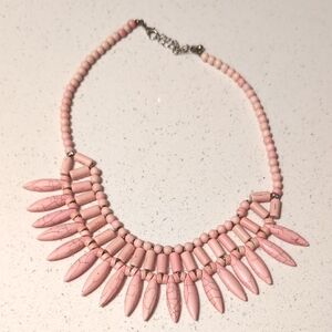 Elegant Pink Beaded Necklace